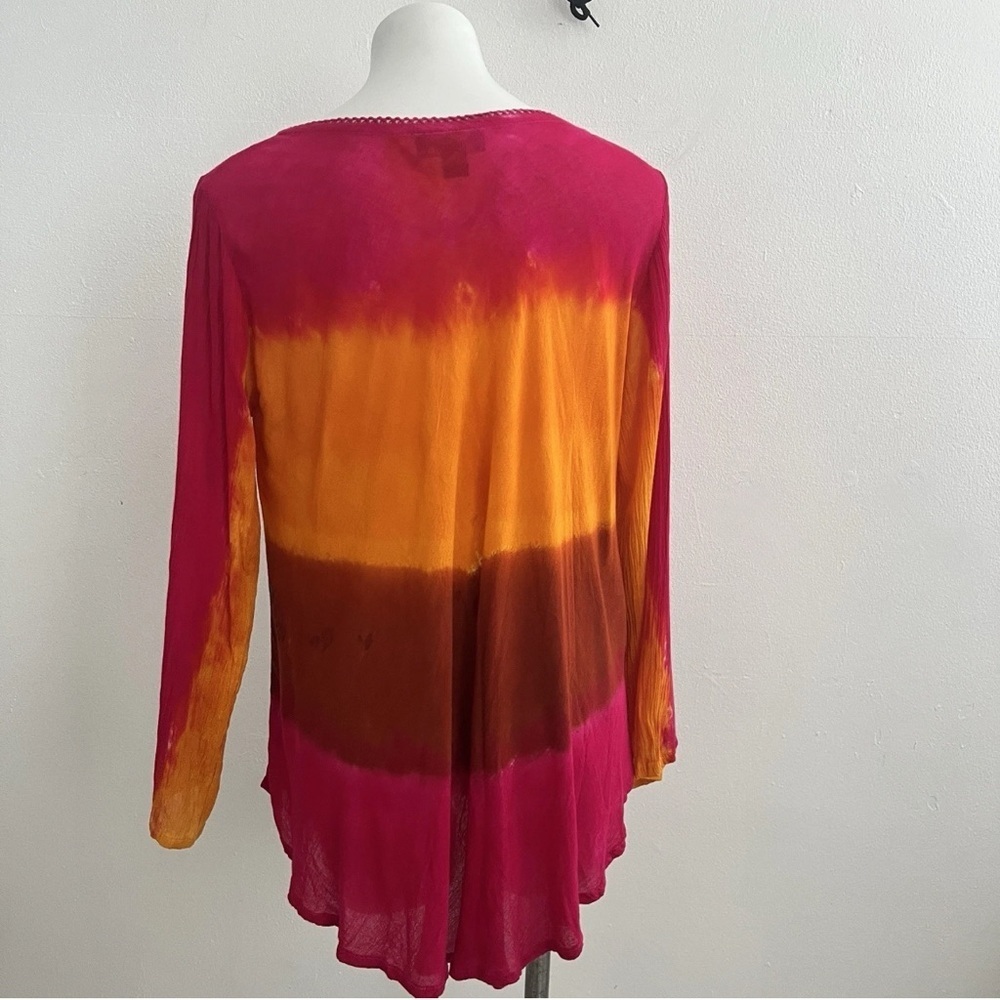 Charlie Paige tie dye blouse Top hippie - Picture 7 of 11